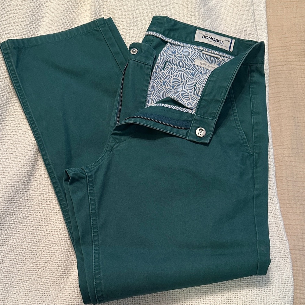 Bonobos Green Trousers